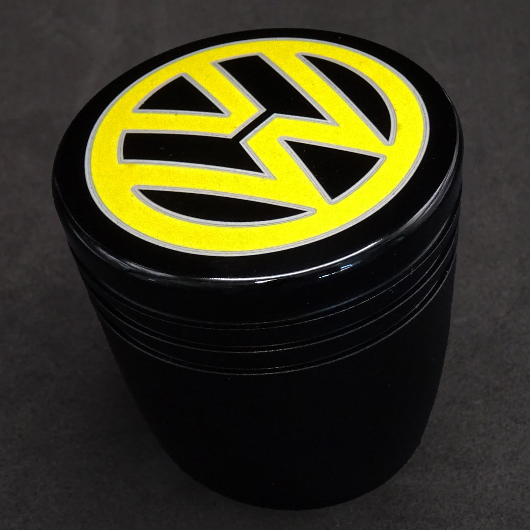 VW Transporter T5 T5.1 T6 Aluminium Gear Knob - Black base, Colour and clear coated caps