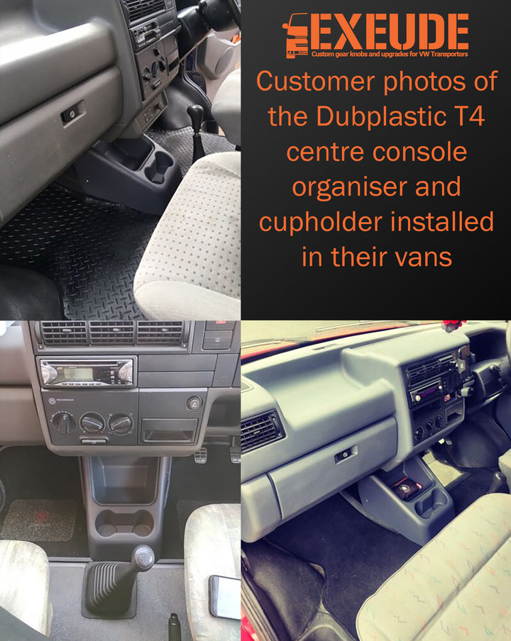 DUBPLASTICS VW T4 Mittelkonsole mit Getränkehaltern 