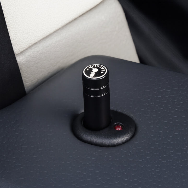 Goupilles de serrure de porte en aluminium noires