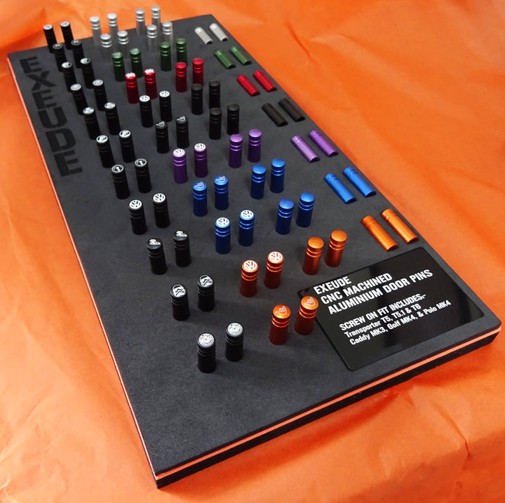 Goupilles de serrure de porte en aluminium noires