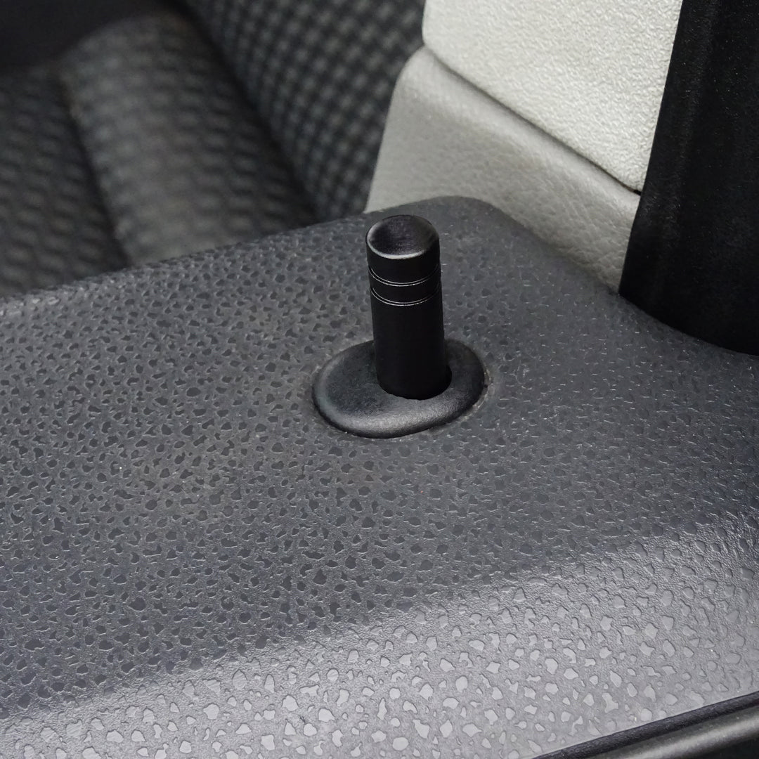 Goupilles de serrure de porte en aluminium noires