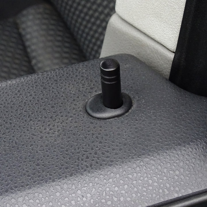 Goupilles de serrure de porte en aluminium noires