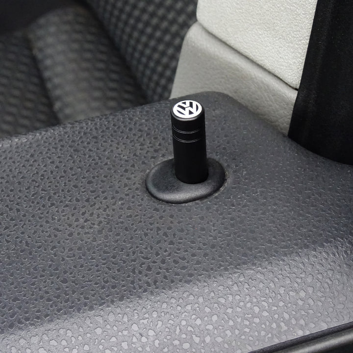 Goupilles de serrure de porte en aluminium noires