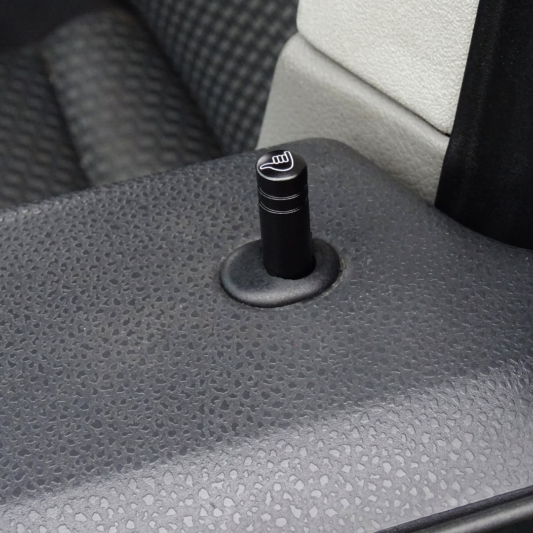 Goupilles de serrure de porte en aluminium noires