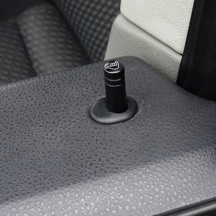 Goupilles de serrure de porte en aluminium noires