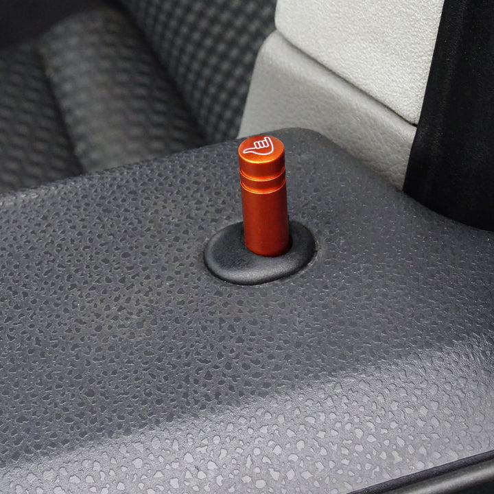 Goupilles de serrure de porte en aluminium rouge