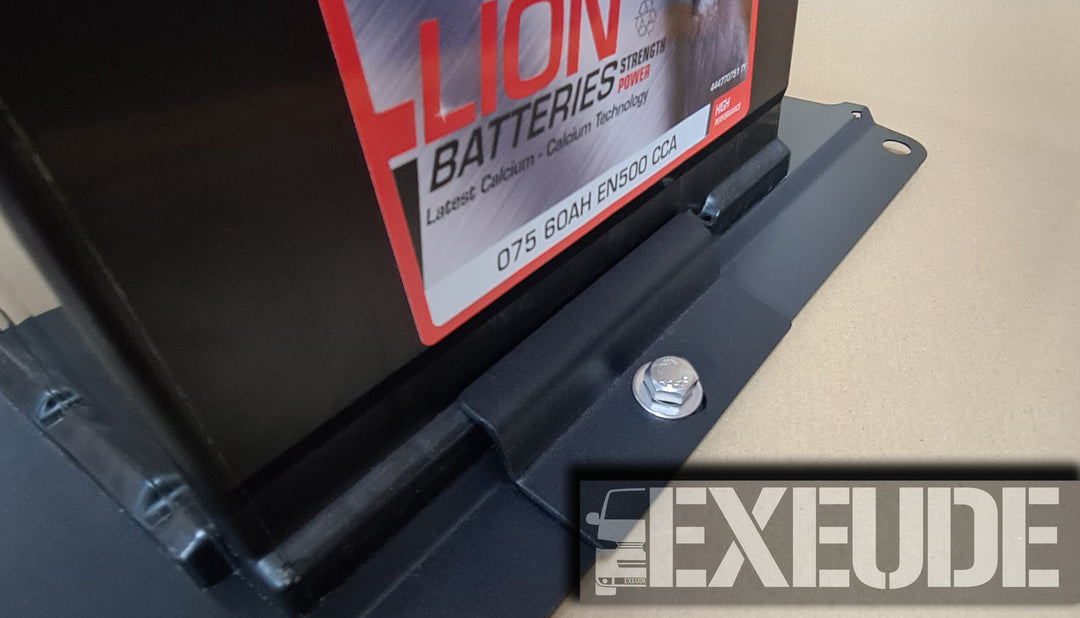 Under seat battery tray for VW Transporter T4,T5,T5.1,T6 & T6.1.  Passenger or driver side