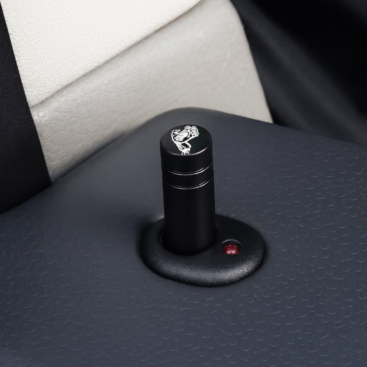 Goupilles de serrure de porte en aluminium noires