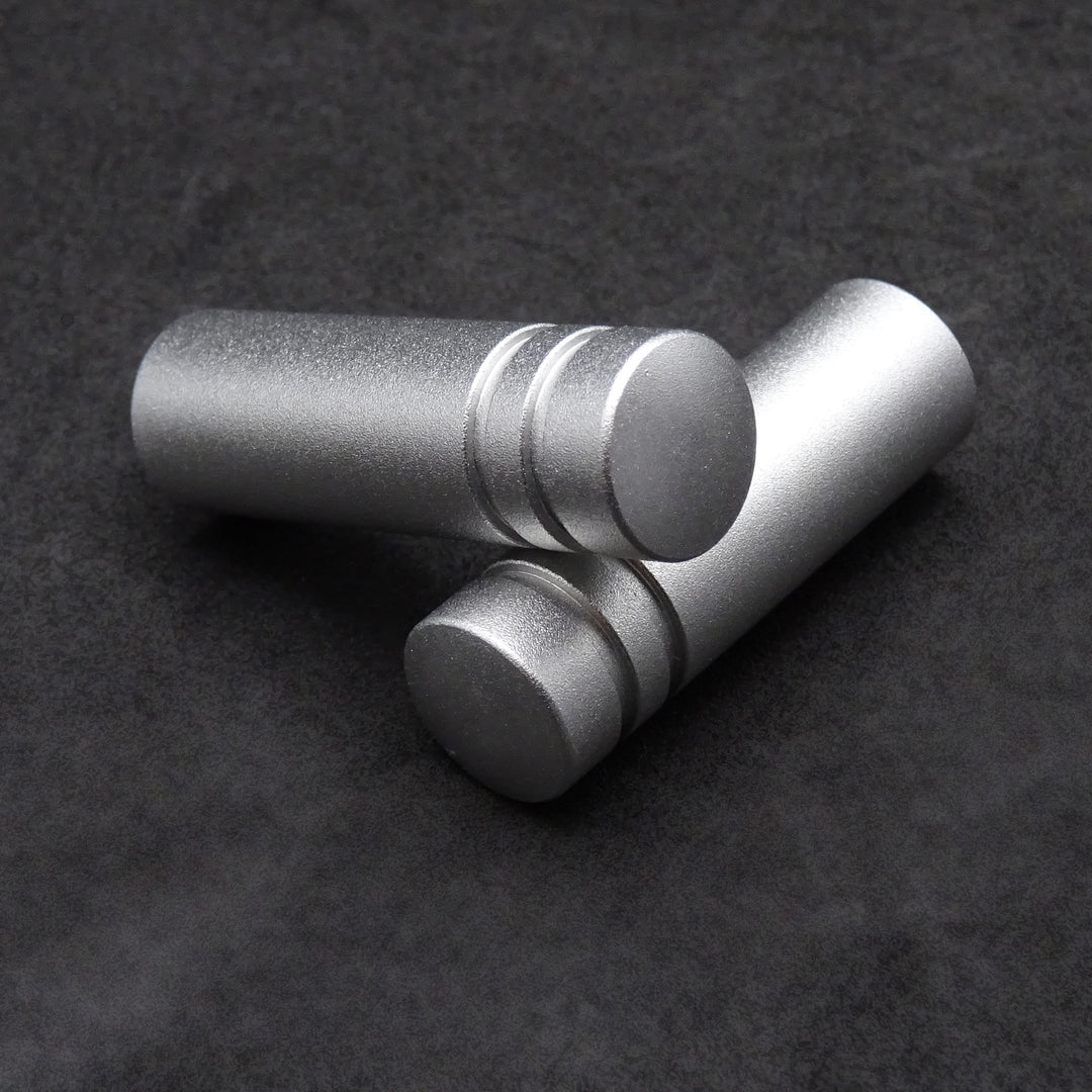 Pair of Aluminium Door Lock Pins Silver
