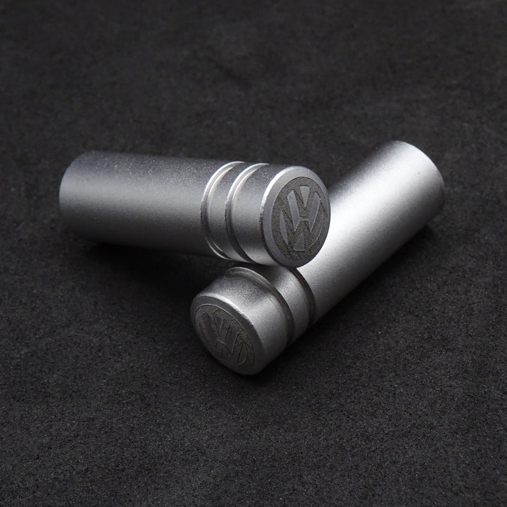 Pair of Aluminium Door Lock Pins Silver