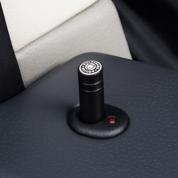 Goupilles de serrure de porte en aluminium noires