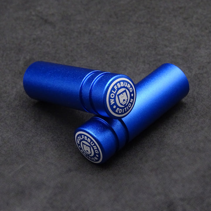 Goupilles de serrure de porte en aluminium bleues