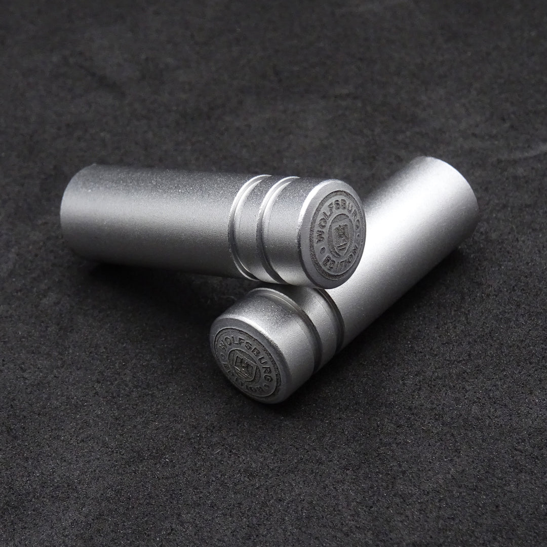 Pair of Aluminium Door Lock Pins Silver