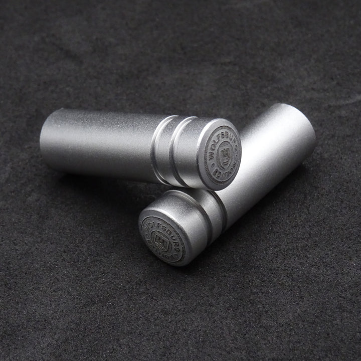 Pair of Aluminium Door Lock Pins Silver
