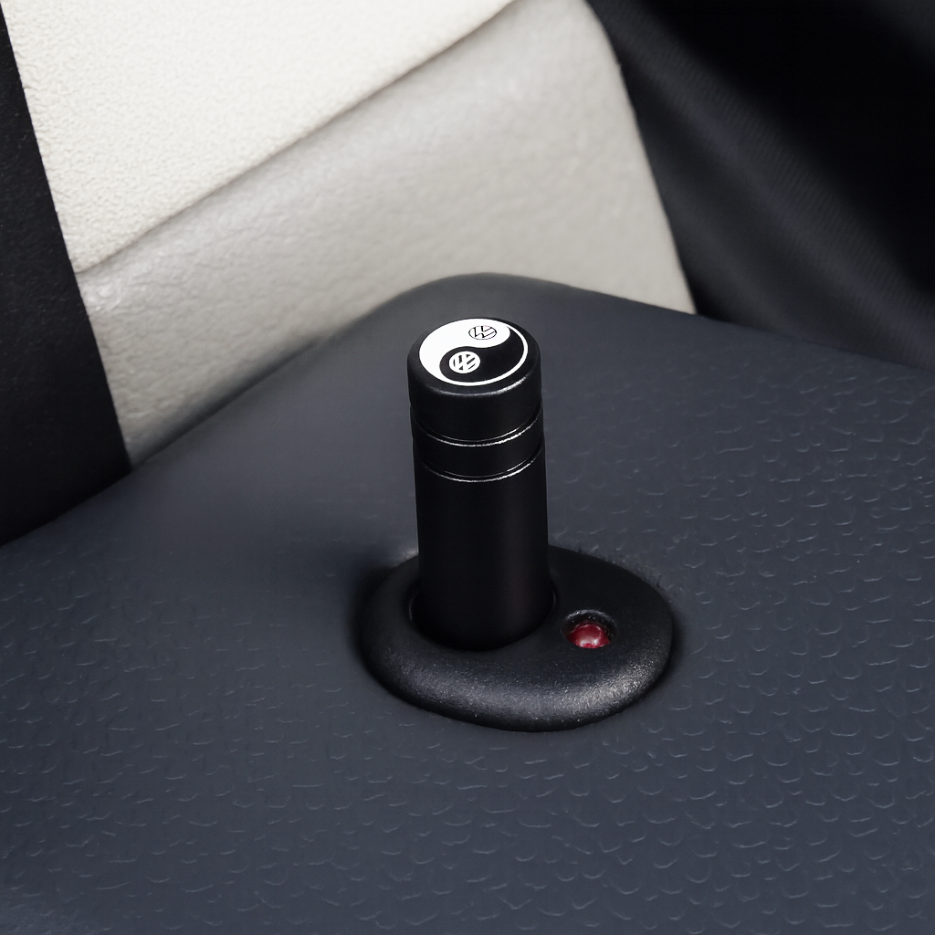 Goupilles de serrure de porte en aluminium noires