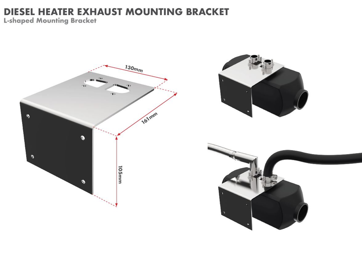 L Mounting Bracket/Right angle Ebespacher Diesel Heater